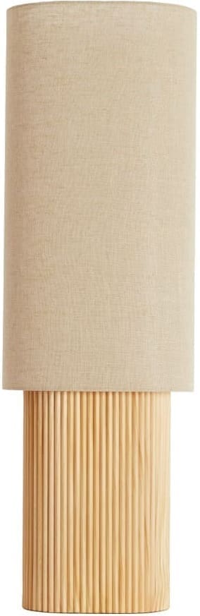 Light & Living Tafellamp Laslo - hout naturel+linnen naturel Bruin Tafellamp