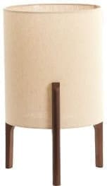 Light & Living Tafellamp Litto - donker bruin+linnen naturel Bruin Tafellamp