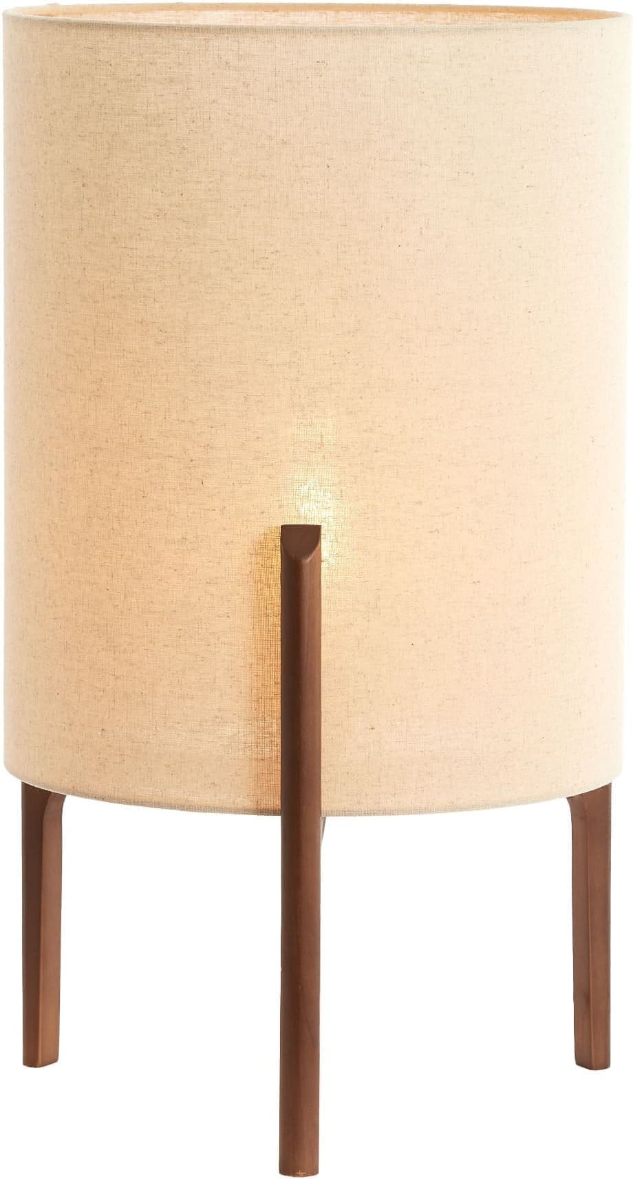 Light & Living Tafellamp Litto - donker bruin+linnen naturel Bruin Tafellamp