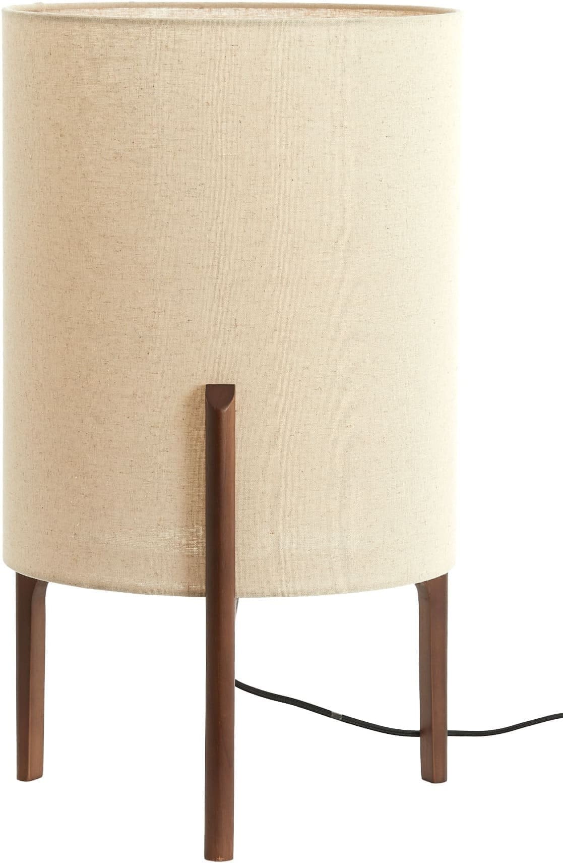 Light & Living Tafellamp Litto - donker bruin+linnen naturel Bruin Tafellamp