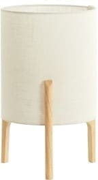 Light & Living Tafellamp Litto - naturel+linnen wit Bruin Tafellamp