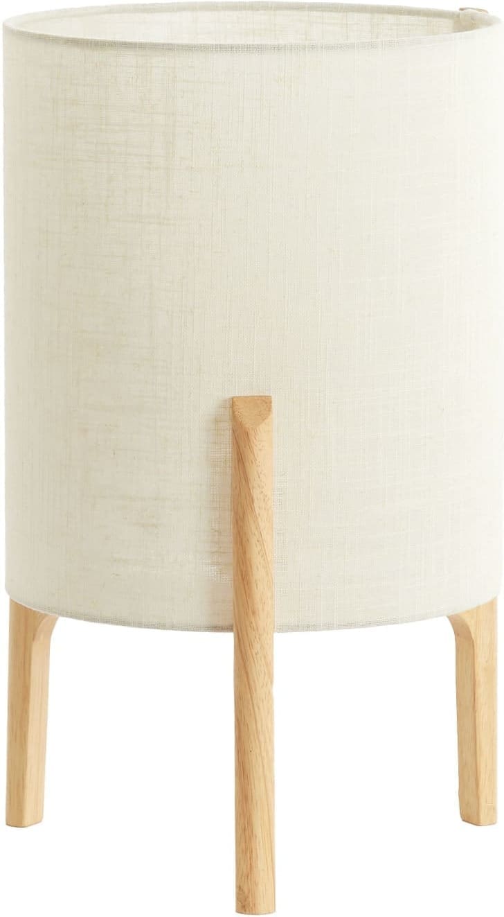 Light & Living Tafellamp Litto - naturel+linnen wit Bruin Tafellamp