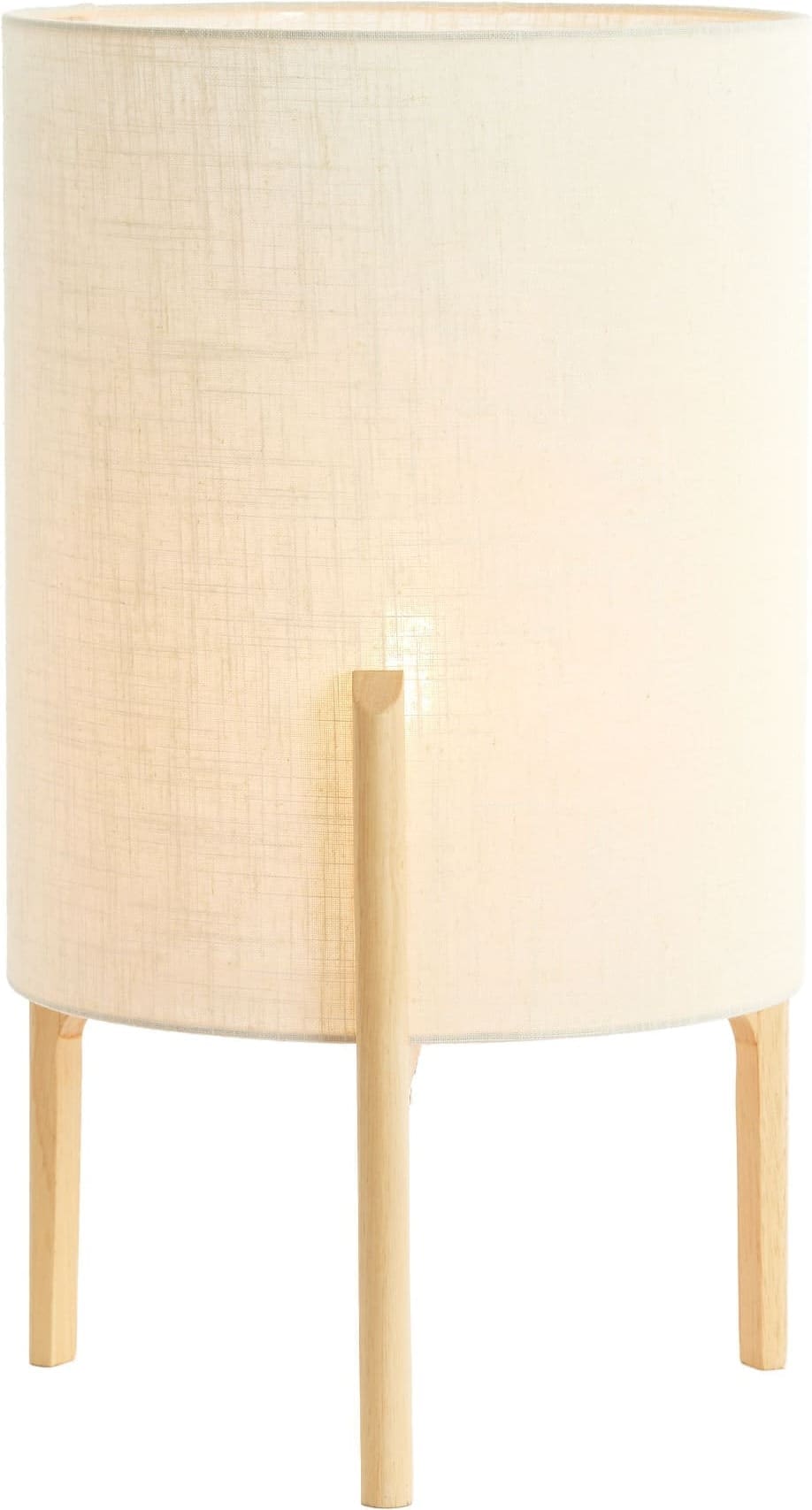 Light & Living Tafellamp Litto - naturel+linnen wit Bruin Tafellamp