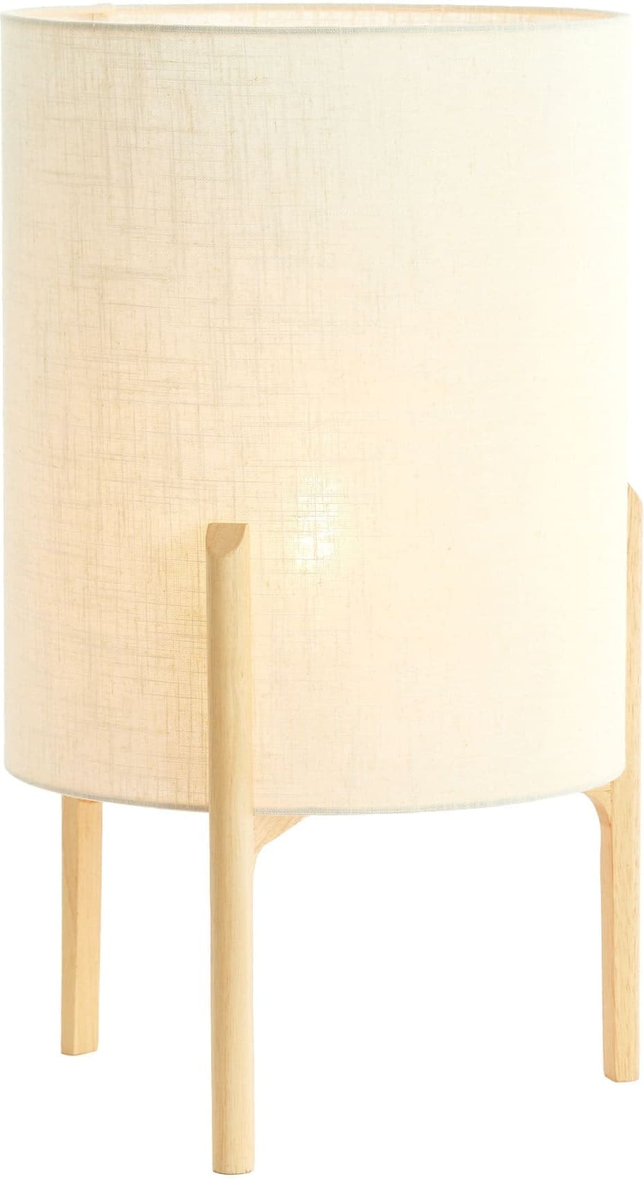 Light & Living Tafellamp Litto - naturel+linnen wit Bruin Tafellamp