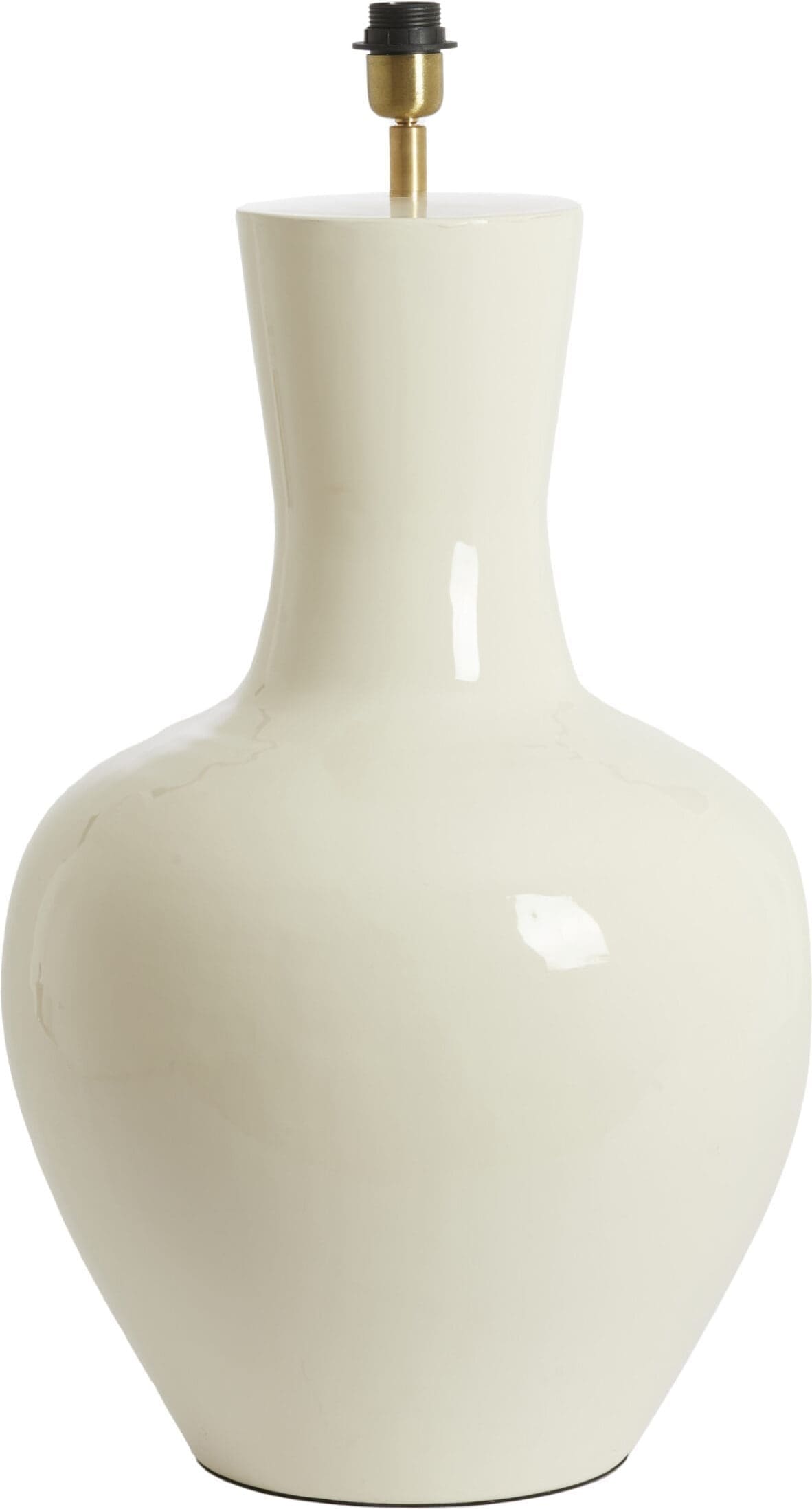 Light & Living Tafellamp Nana - glans crème Wit Tafellamp