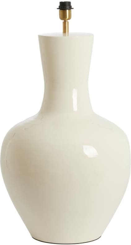 Light & Living Tafellamp Nana - glans crème Wit Tafellamp