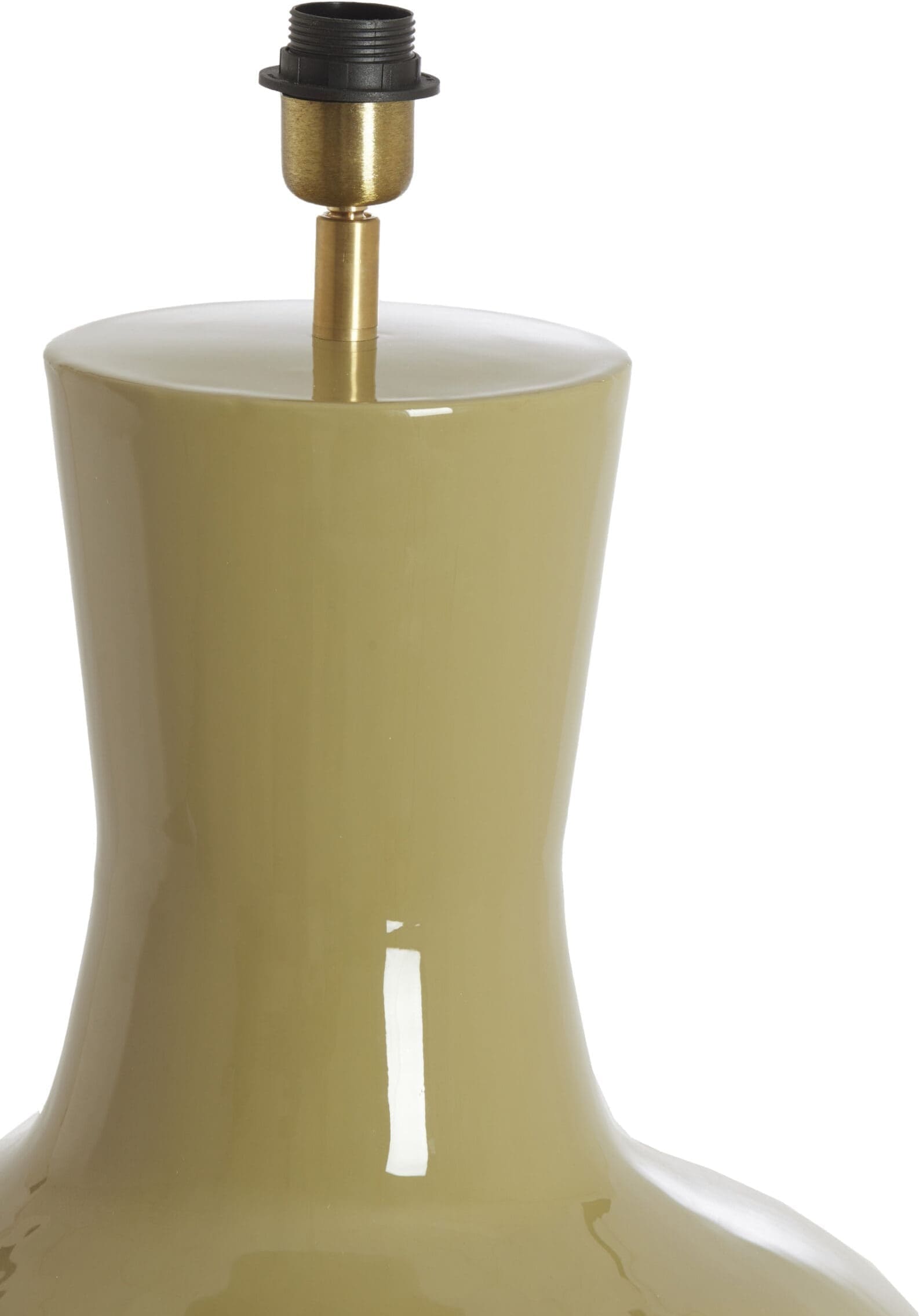 Light & Living Tafellamp Nana - glans olijf groen Groen Tafellamp