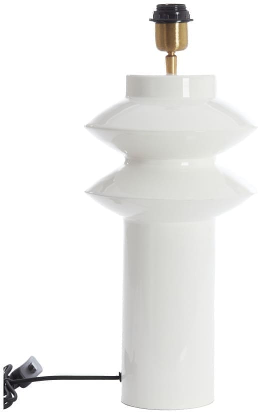 Light & Living Tafellamp Petch - glans wit Wit Tafellamp