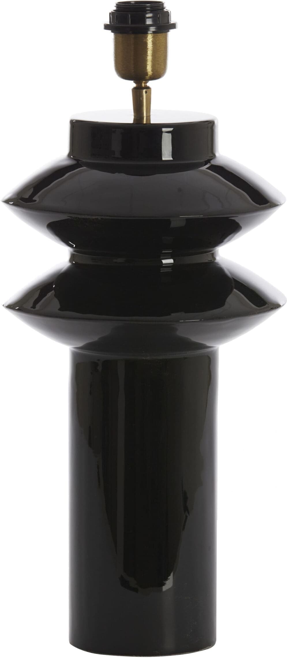 Light & Living Tafellamp Petch - glans zwart Zwart Tafellamp