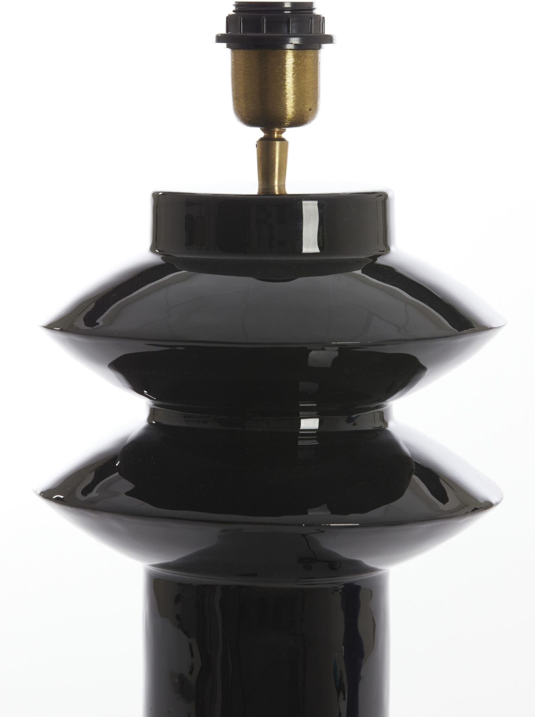 Light & Living Tafellamp Petch - glans zwart Zwart Tafellamp