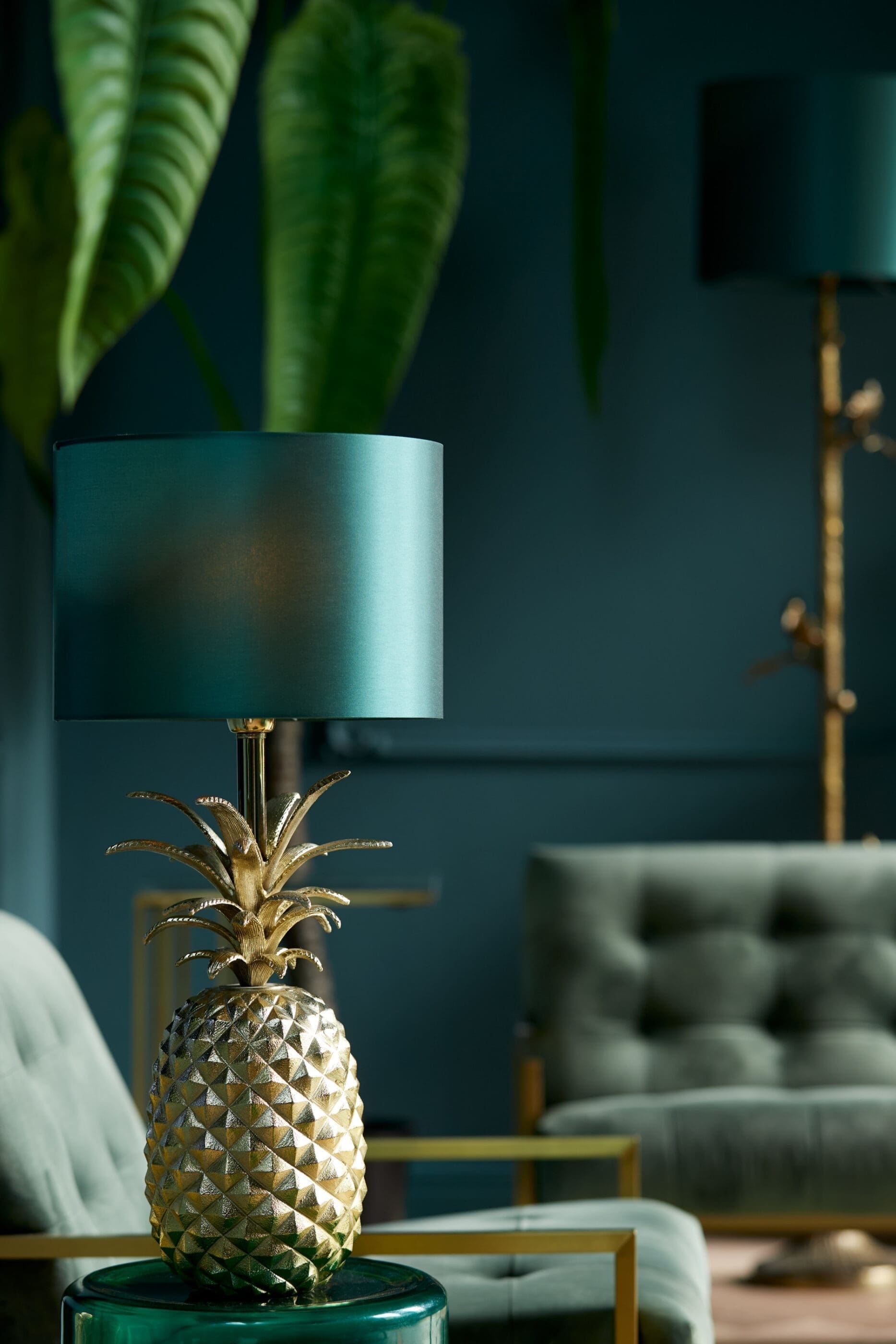 Light & Living Tafellamp Pineapple - goud Goud Tafellamp
