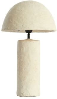 Light & Living Tafellamp Qazu - crème Bruin Tafellamp