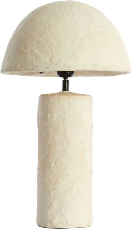 Light & Living Tafellamp Qazu - crème Bruin Tafellamp
