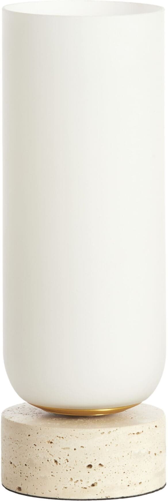 Light & Living Tafellamp Rylano - glas melk+zand+antiek brons Wit Tafellamp