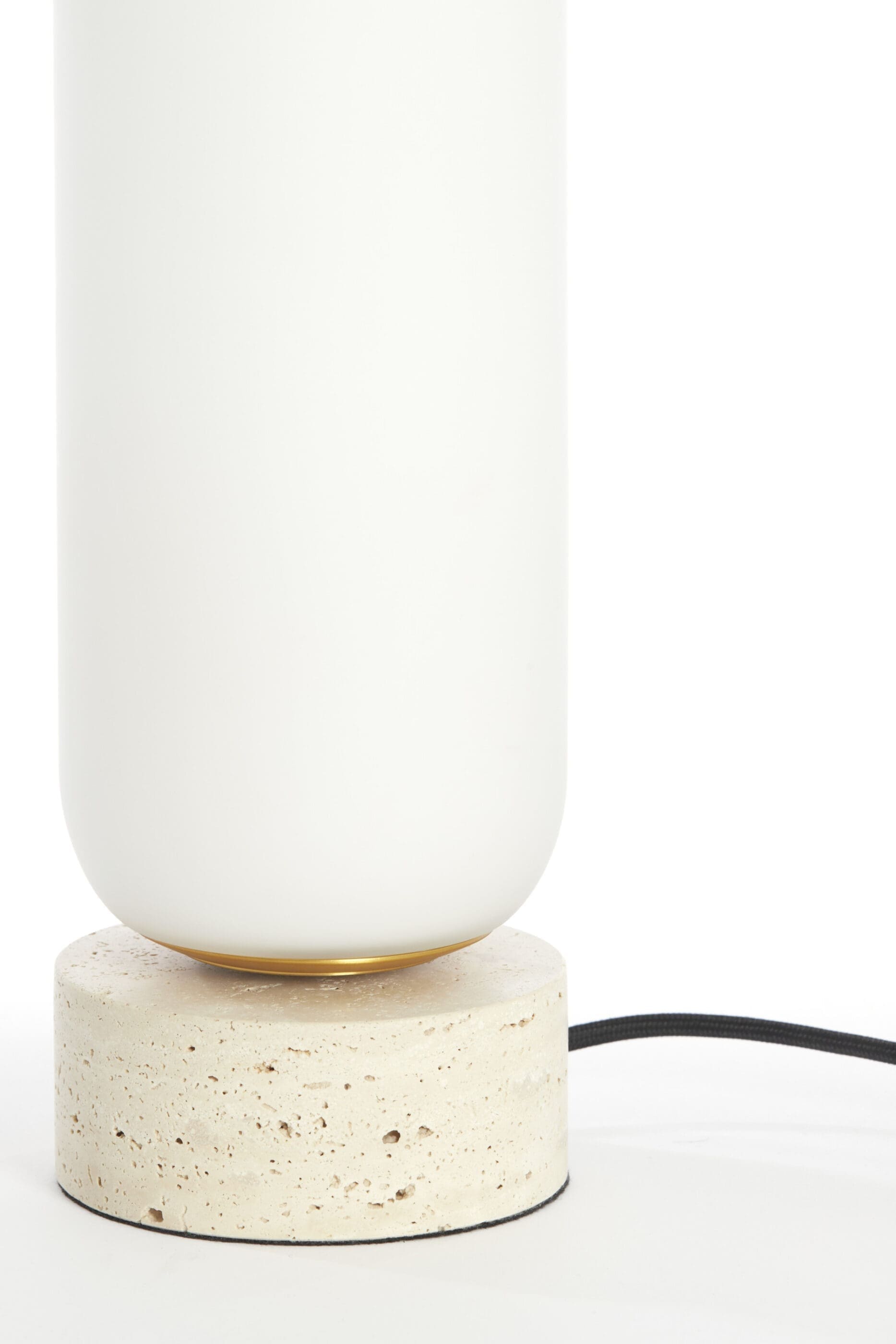 Light & Living Tafellamp Rylano - glas melk+zand+antiek brons Wit Tafellamp