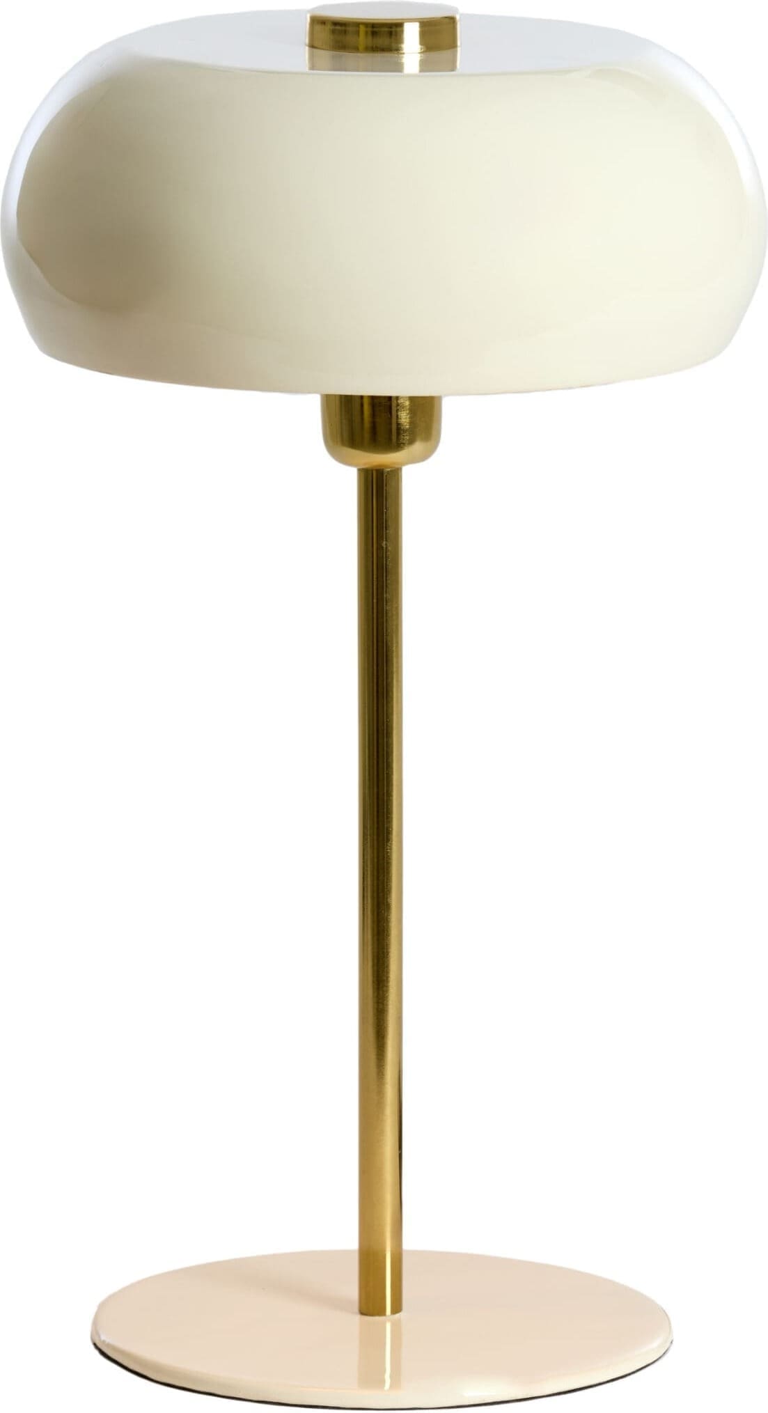 Light & Living Tafellamp Surin - glans crème+goud Wit Tafellamp