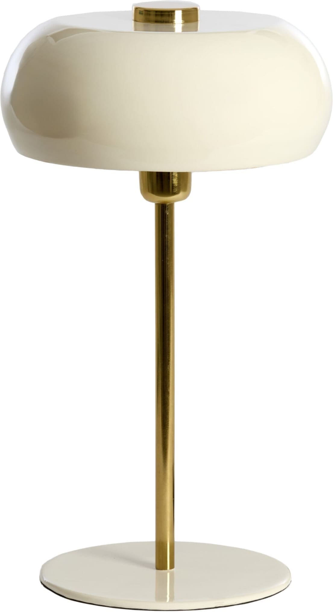 Light & Living Tafellamp Surin - glans crème+goud Wit Tafellamp