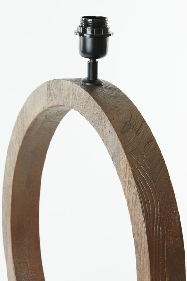 Light & Living Tafellamp Tinar - hout mat bruin Bruin Tafellamp