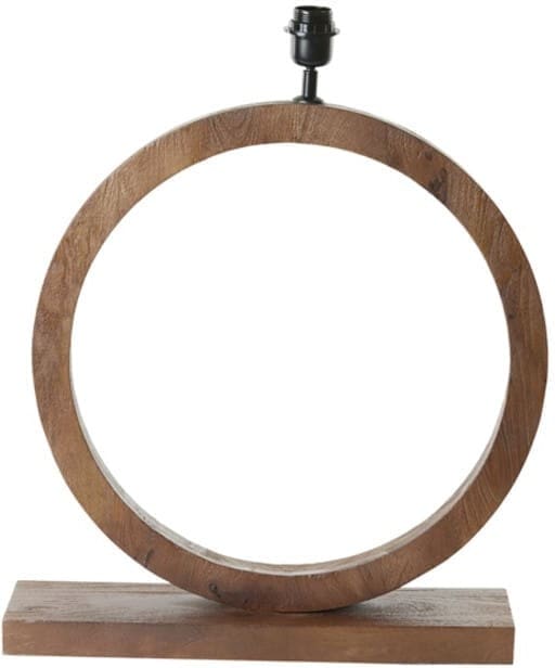 Light & Living Tafellamp Tinar - hout mat bruin Bruin Tafellamp