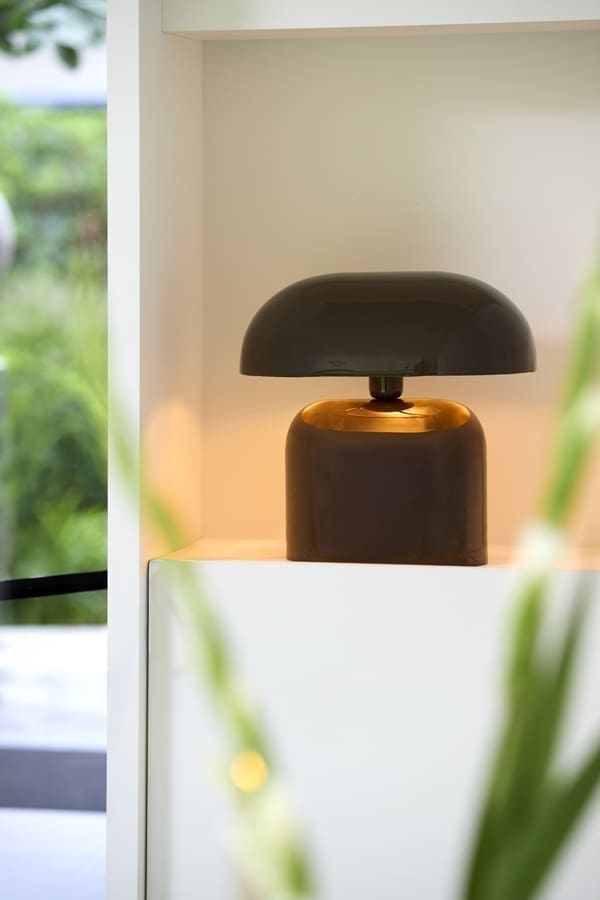 Light & Living Tafellamp Todd - glans donker bruin Bruin Tafellamp
