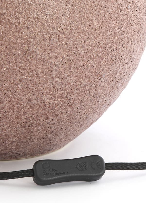 Light & Living Tafellamp Ulloa - keramiek donker oud roze Roze Tafellamp