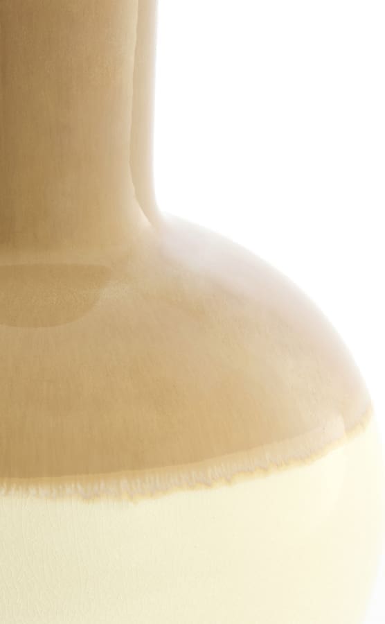 Light & Living Tafellamp Ulloa - keramiek licht bruin+crème Bruin Tafellamp