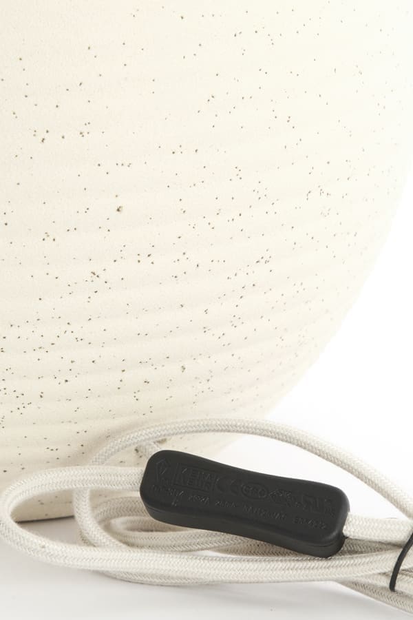 Light & Living Tafellamp Ulloa - keramiek mat crème Wit Tafellamp