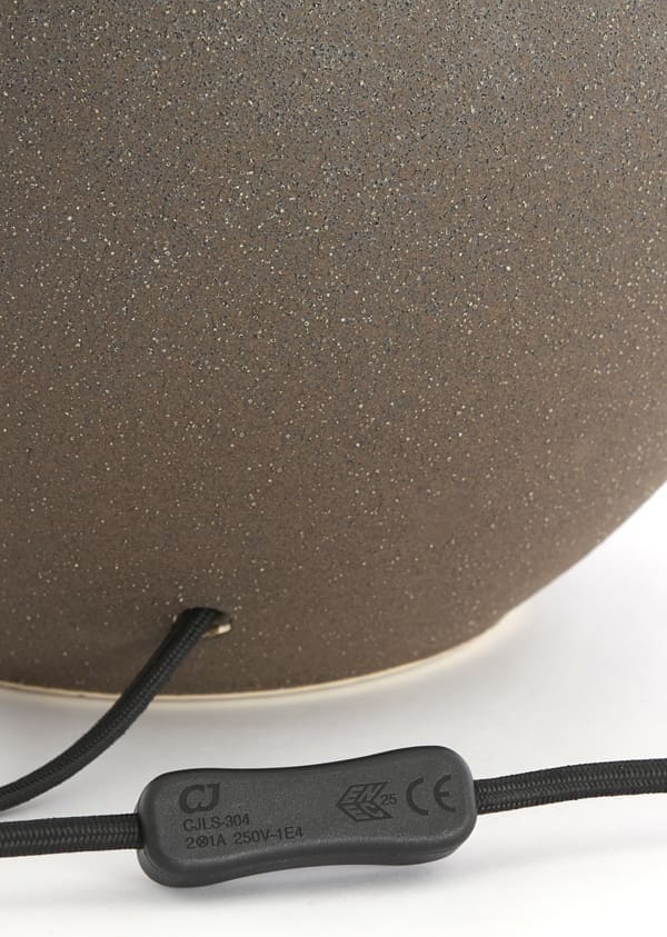 Light & Living Tafellamp Ulloa - keramiek mat donker bruin Bruin Tafellamp