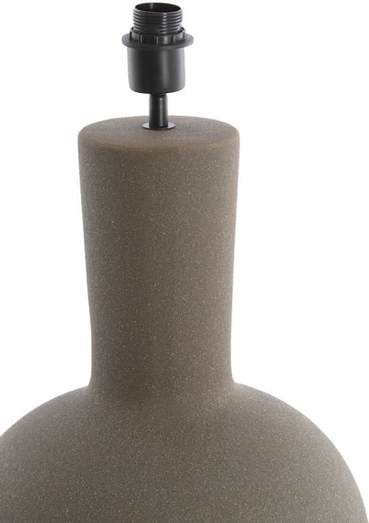 Light & Living Tafellamp Ulloa - keramiek mat donker bruin Bruin Tafellamp