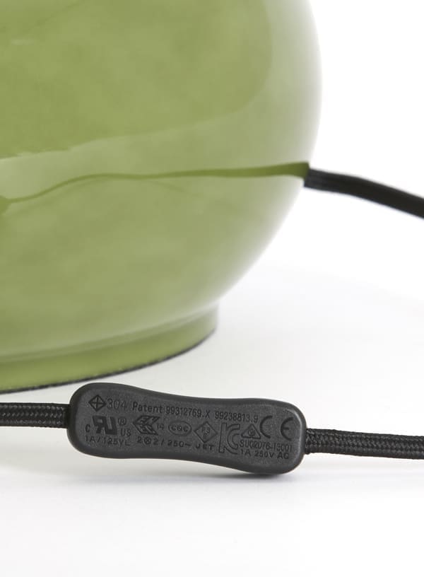Light & Living Tafellamp Verde - glas olijf groen Groen Tafellamp
