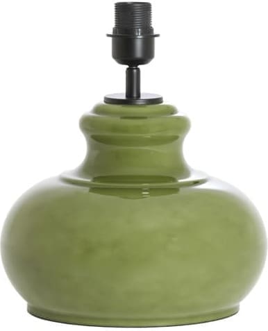 Light & Living Tafellamp Verde - glas olijf groen Groen Tafellamp
