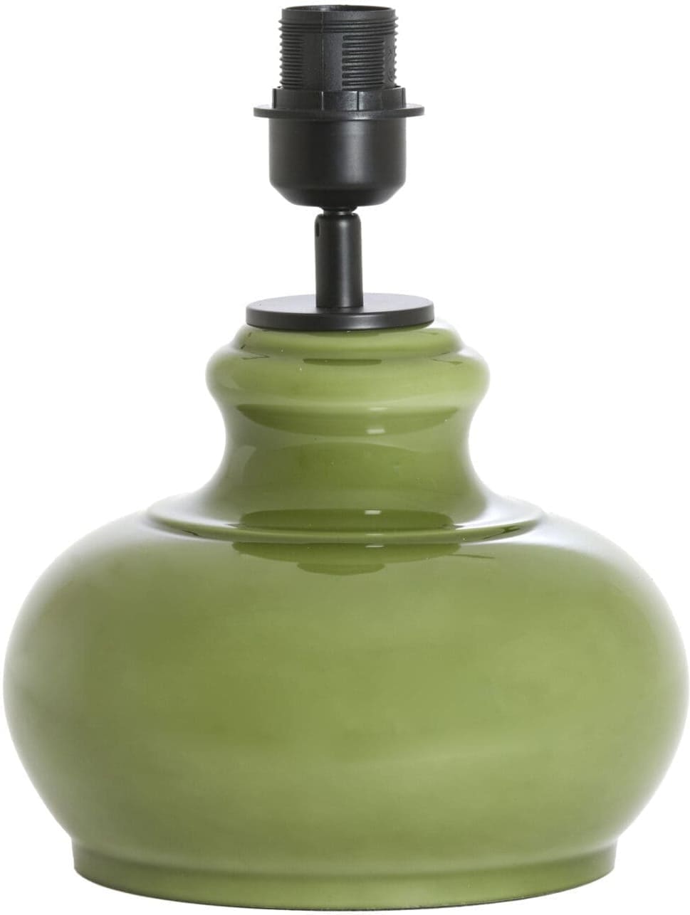 Light & Living Tafellamp Verde - glas olijf groen Groen Tafellamp