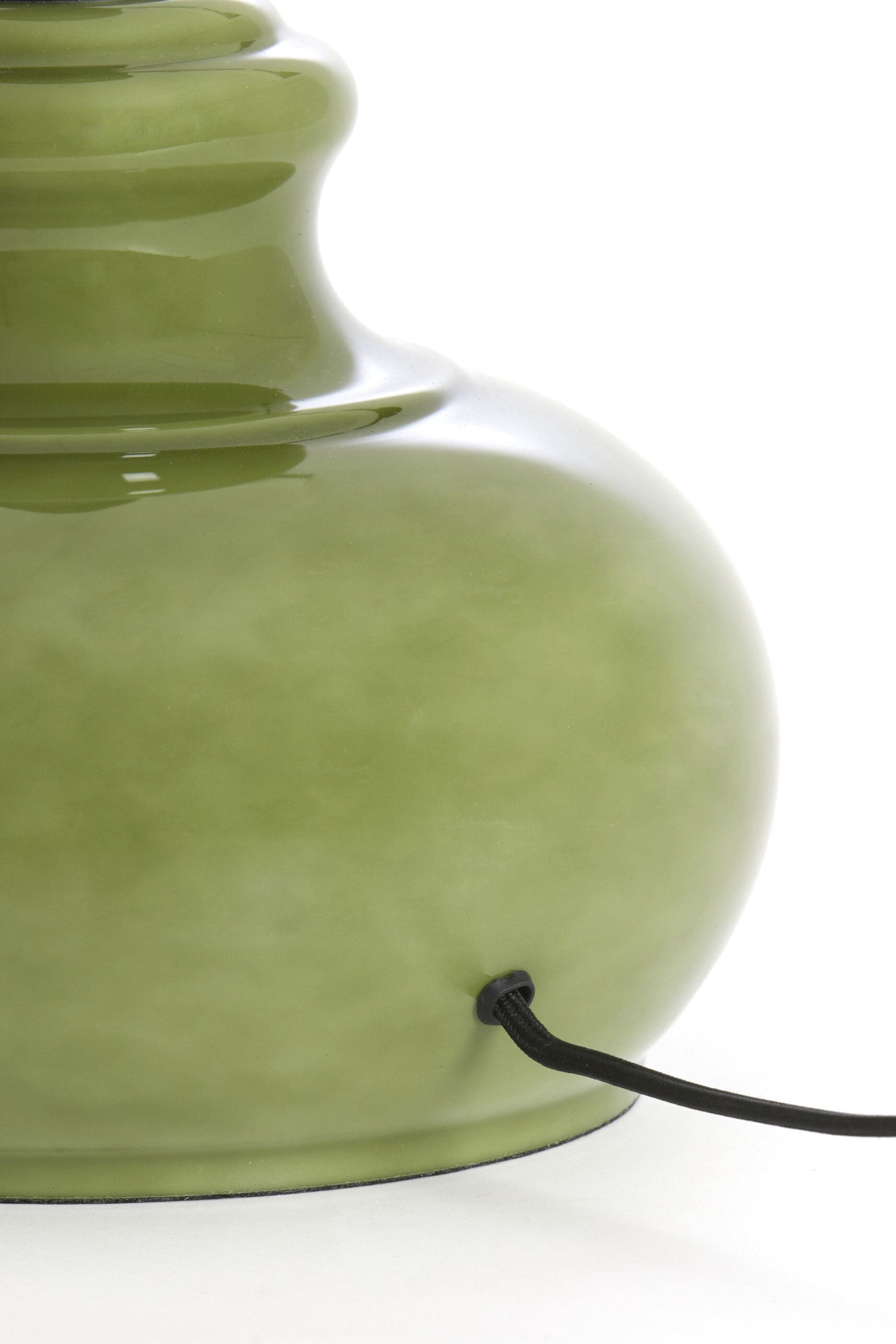 Light & Living Tafellamp Verde - glas olijf groen Groen Tafellamp