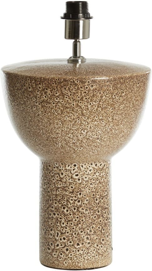Light & Living Tafellamp Yasur - keramiek crème+zwart Zwart Tafellamp