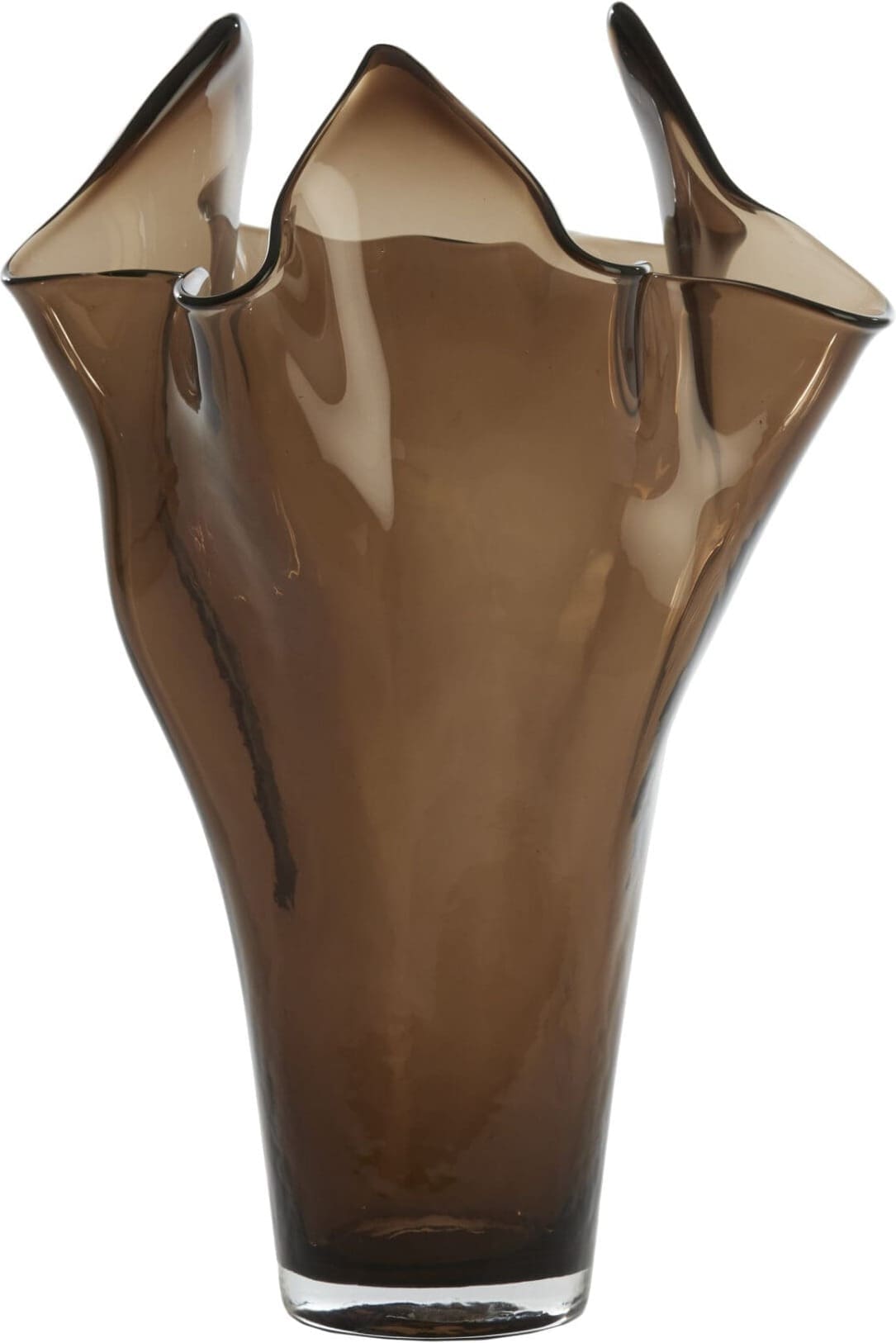 Light & Living Vaas Aiora - glas donker bruin Bruin Vaas
