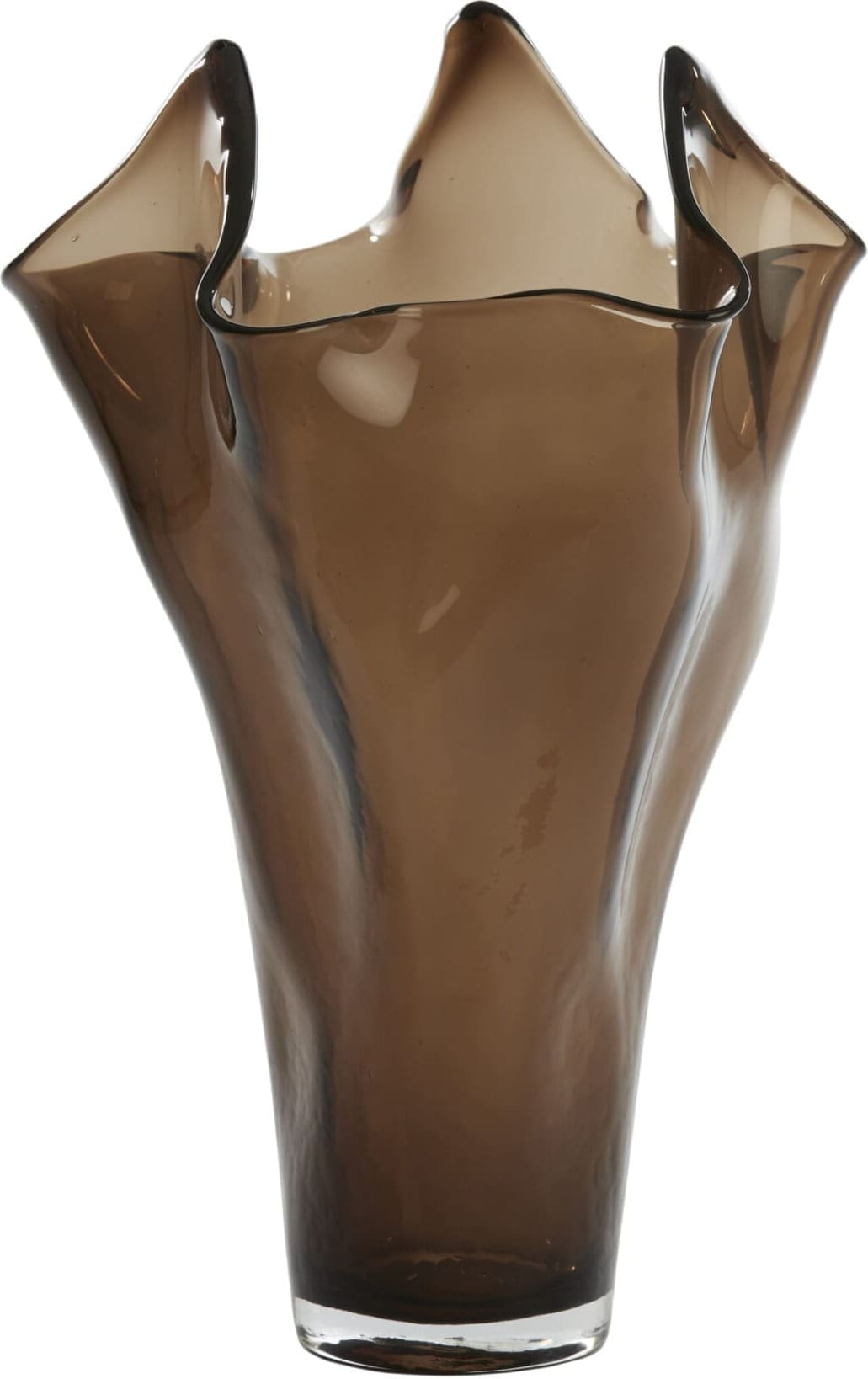 Light & Living Vaas Aiora - glas donker bruin Bruin Vaas