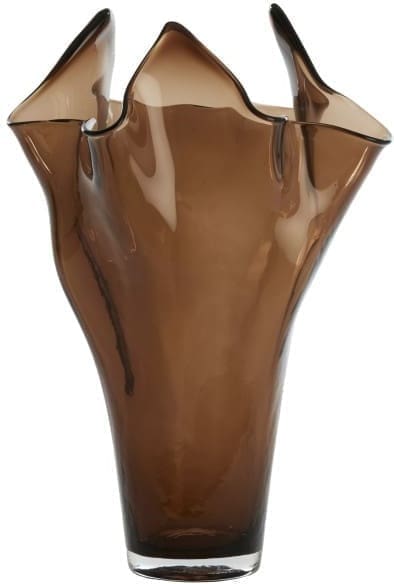 Light & Living Vaas Aiora - glas donker bruin Bruin Vaas