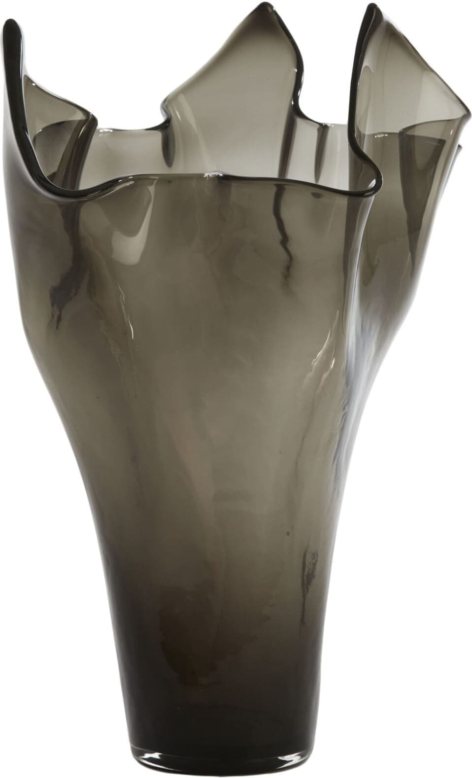 Light & Living Vaas Aiora - glas donker grijs Grijs Vaas