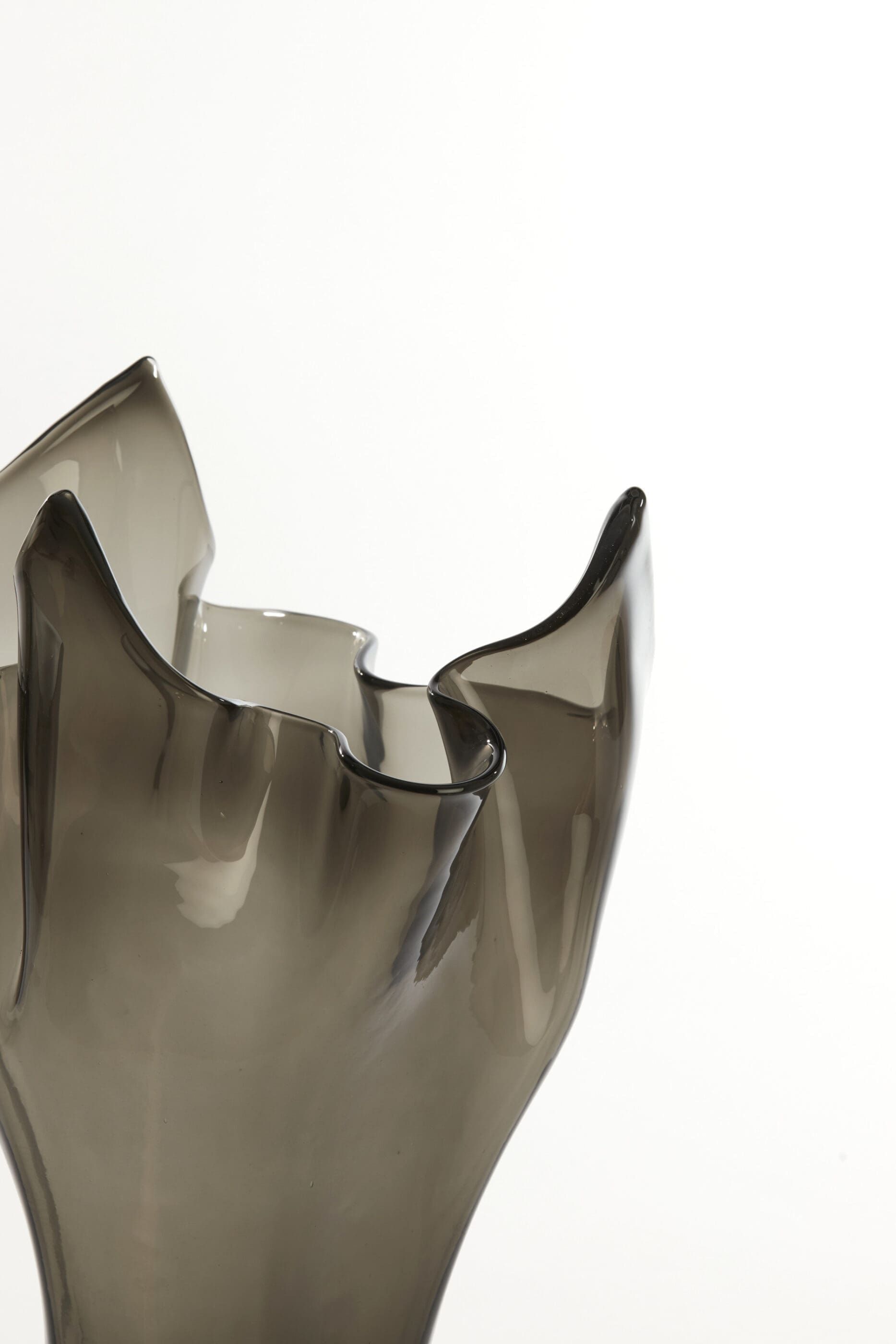 Light & Living Vaas Aiora - glas donker grijs Grijs Vaas