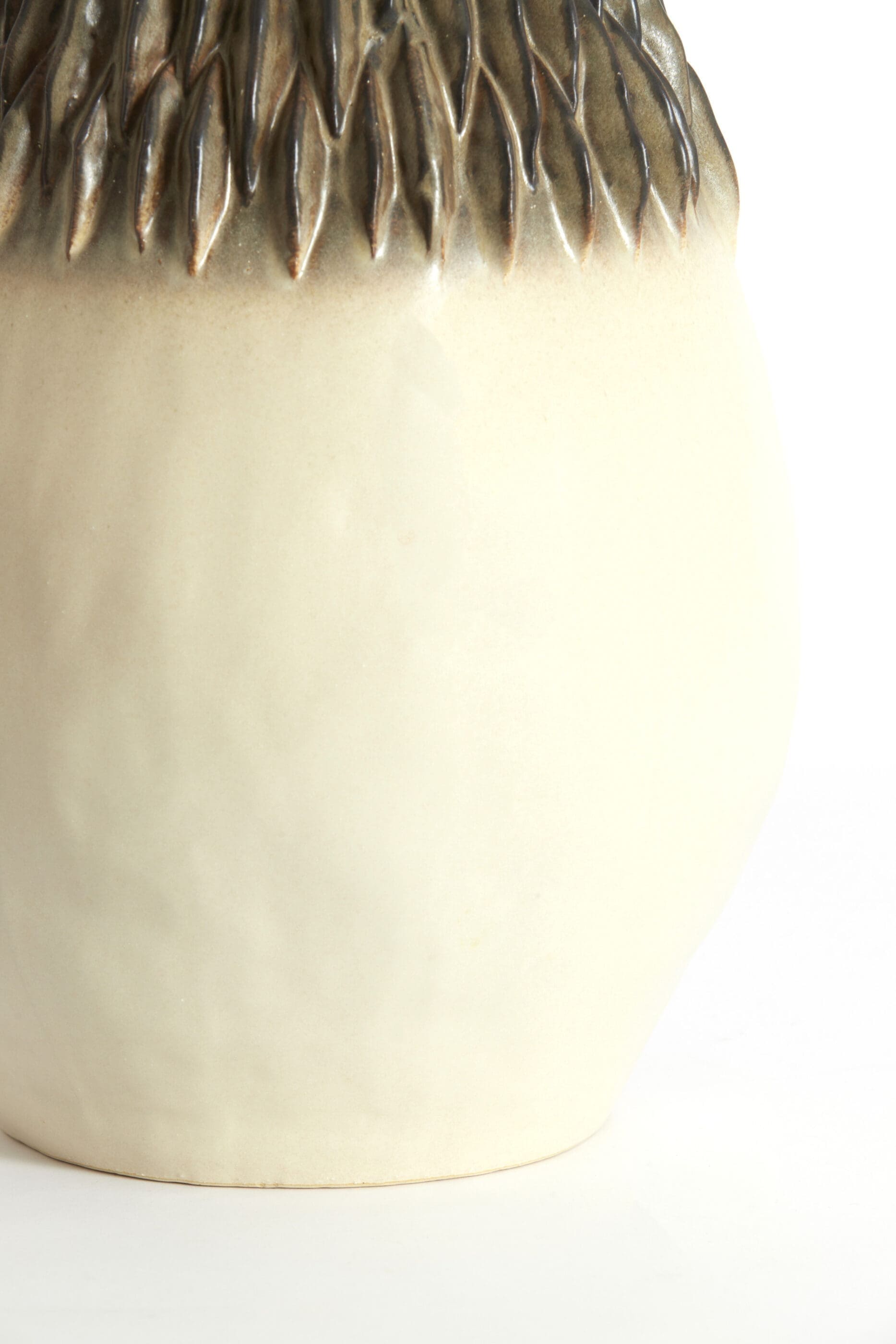 Light & Living Vaas Avera - keramiek crème-bruin Wit Vaas