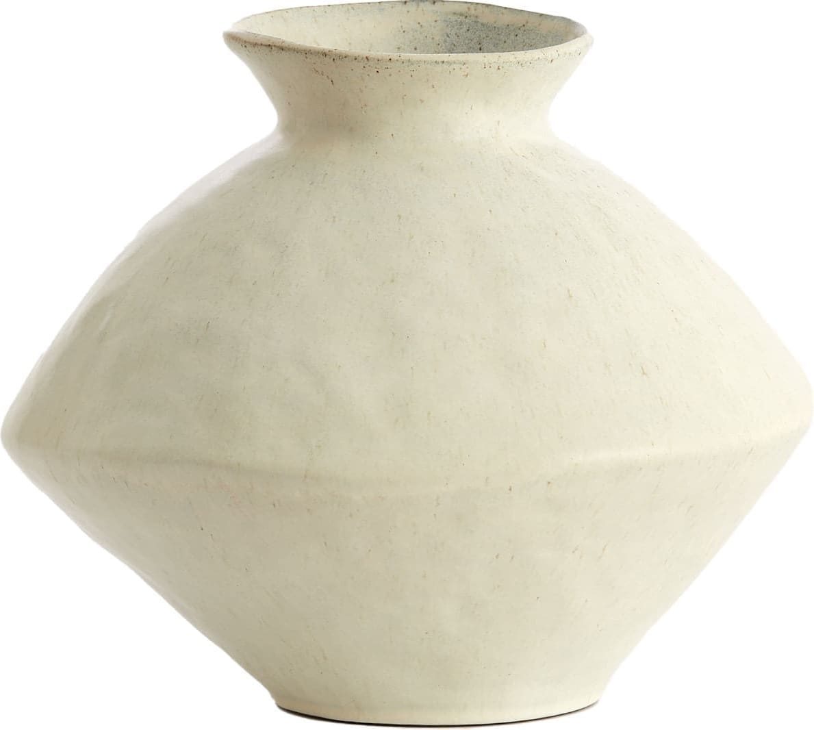 Light & Living Vaas Beato - mat crème-zand Wit Vaas
