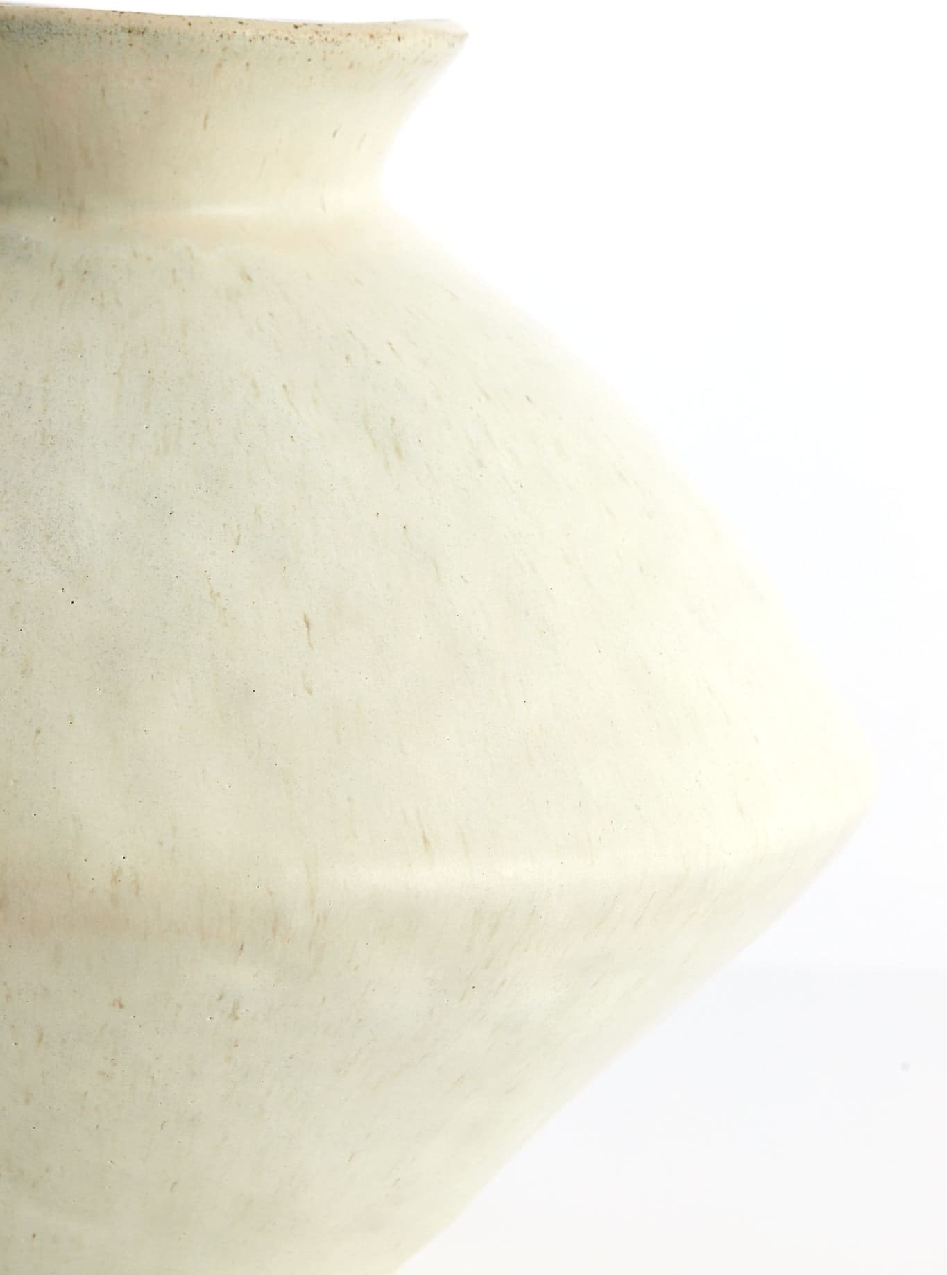 Light & Living Vaas Beato - mat crème-zand Wit Vaas