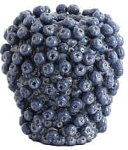 Light & Living Vaas Berries - keramiek donker blauw Blauw Vaas