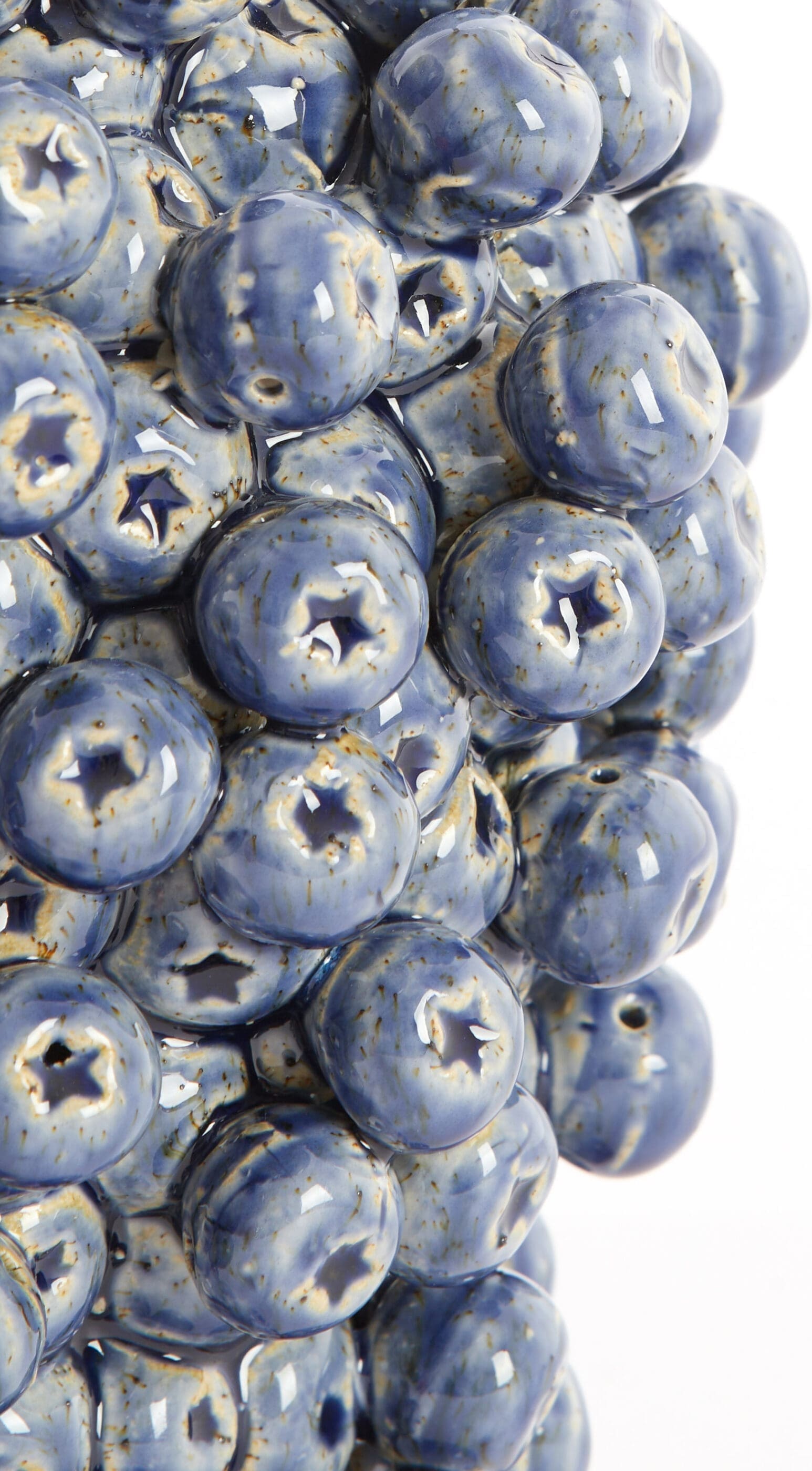 Light & Living Vaas Berries - keramiek donker blauw Blauw Vaas
