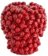 Light & Living Vaas Berries - keramiek rood Rood Vaas