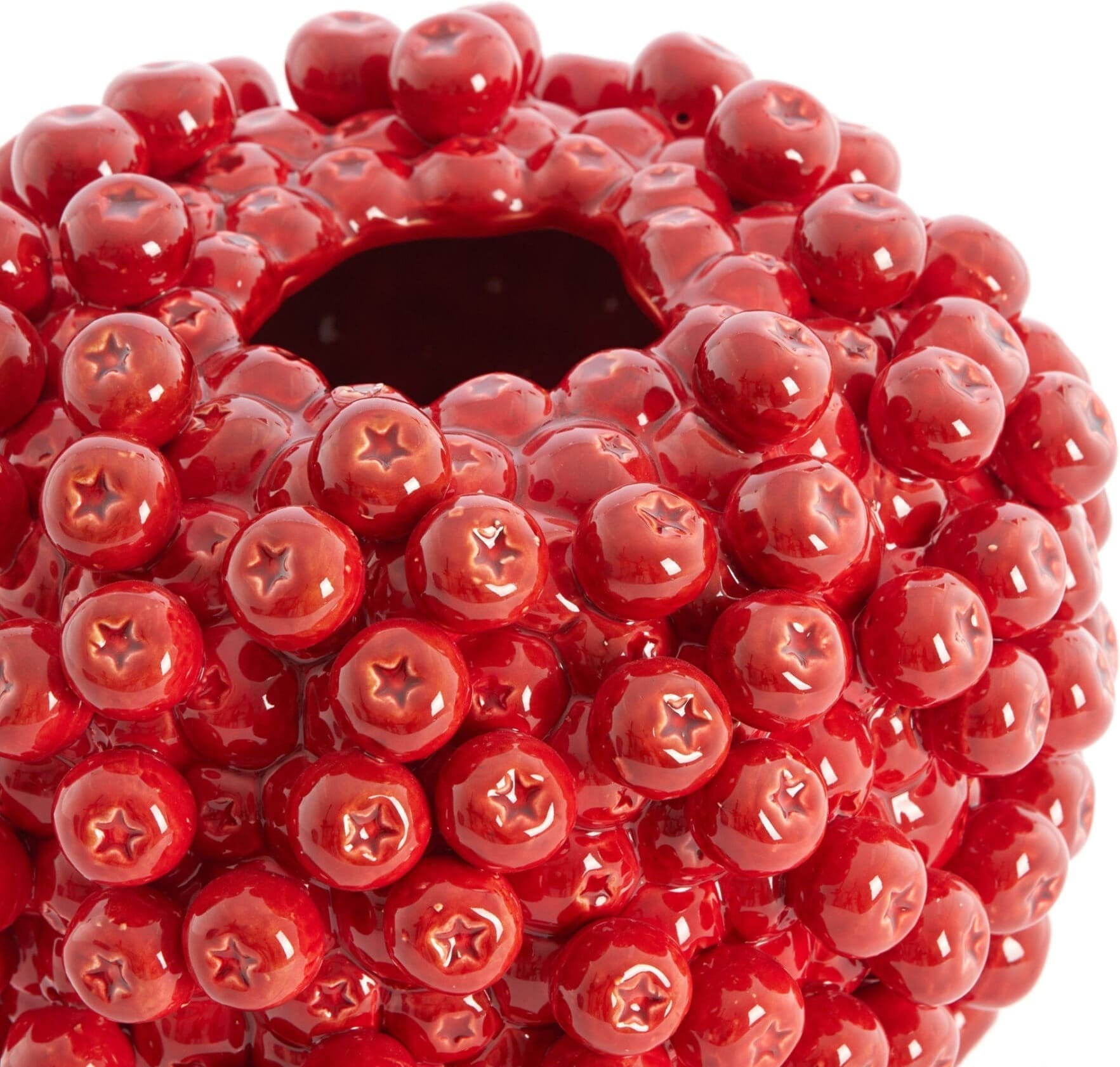 Light & Living Vaas Berries - keramiek rood Rood Vaas