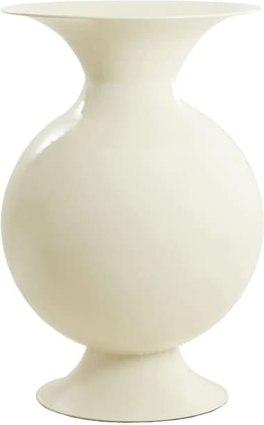 Light & Living Vaas Bolulla - glans crème Wit Vaas