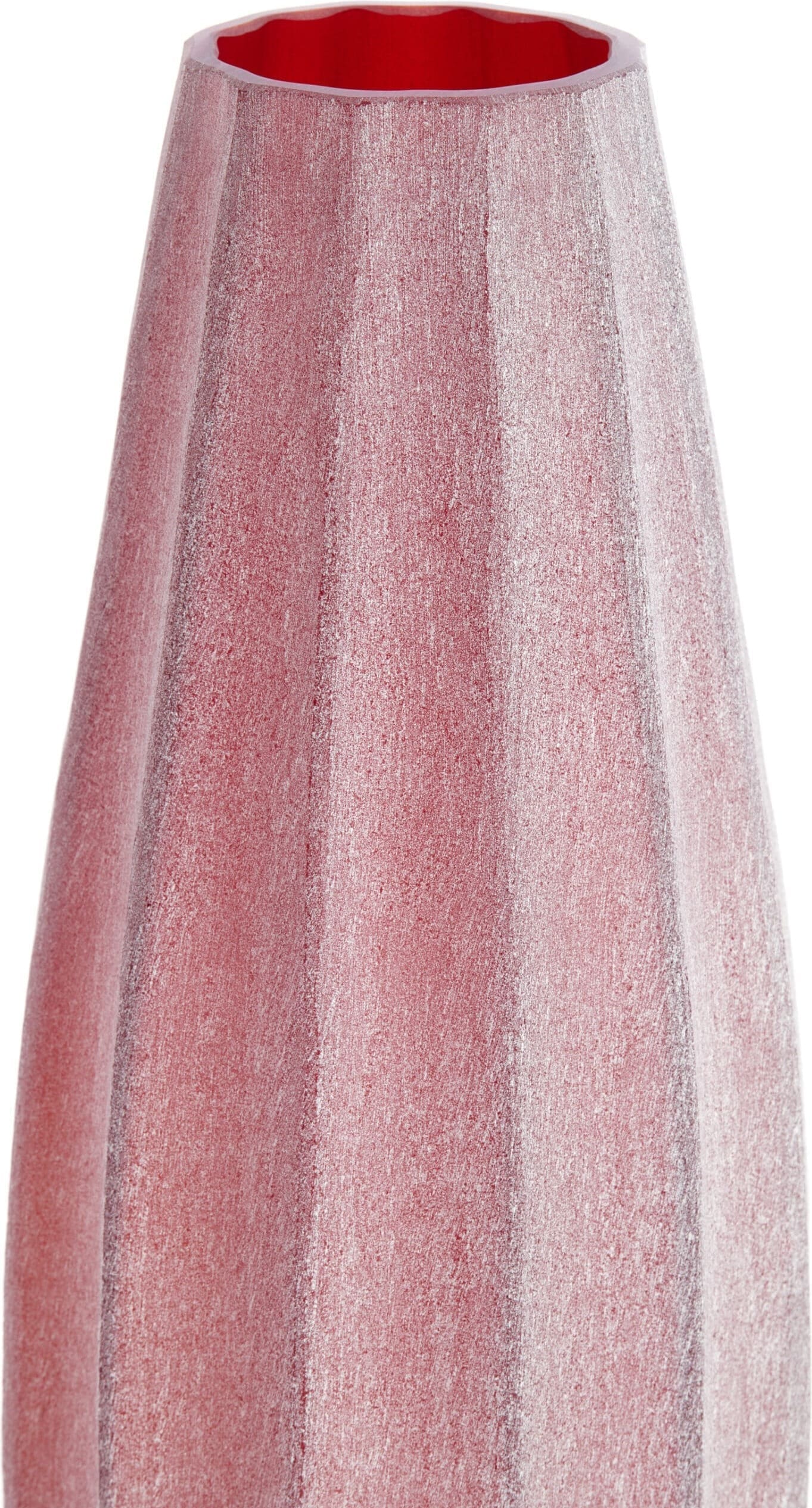 Light & Living Vaas Bradley - glas bordeaux Rood Vaas