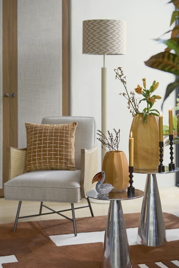 Light & Living Vaas Bradley - glas karamel Bruin Vaas