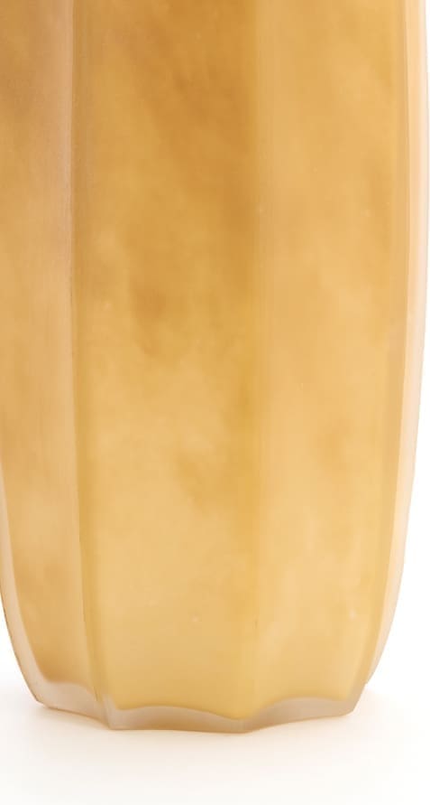 Light & Living Vaas Bradley - glas karamel Bruin Vaas